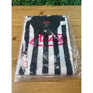 NWT Adams 2XL Referee Basketball 3" Striped Jersey Shirt For Sports Halloween
